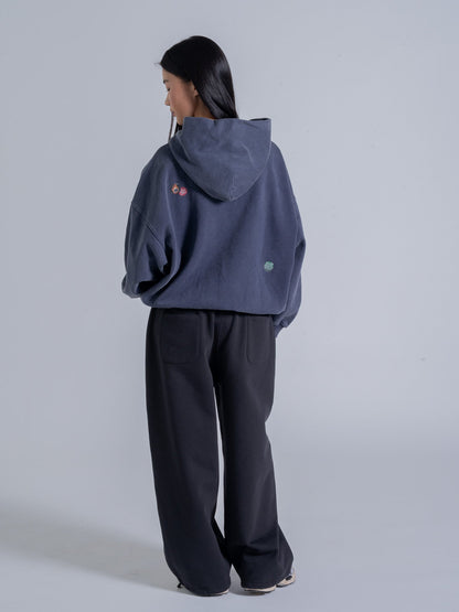 PIN HOODIE - VINTAGE NAVY