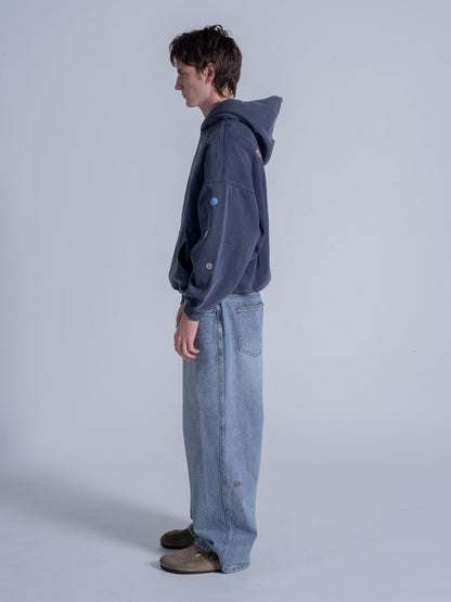 PIN HOODIE - VINTAGE NAVY