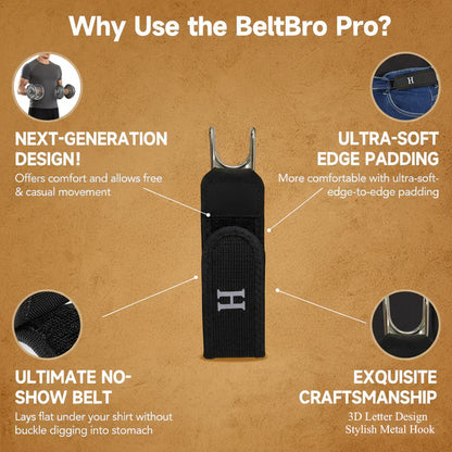 Tactical Metal Hook Elastic Belt (Unisex) - Patented No - Buckle Invisible Design | Soft Adjustable Side