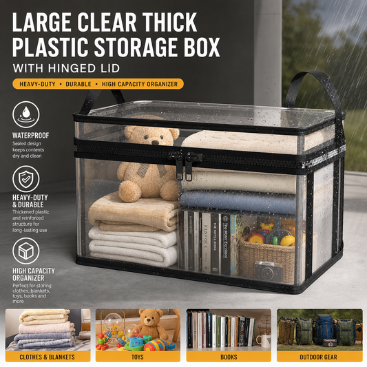 🔥Last Day 50% OFF📦Large Heavy-Duty Thick Plastic Clear Storage Bag for Clothes, Moving & Storage