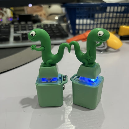 Frog Croaking Fidget Toy - Rechargeable Frog Croaking Keychain, Frog Croaking Stress Reliever with Colorful Lights, Fun & Portable Anxiety Relief Toy
