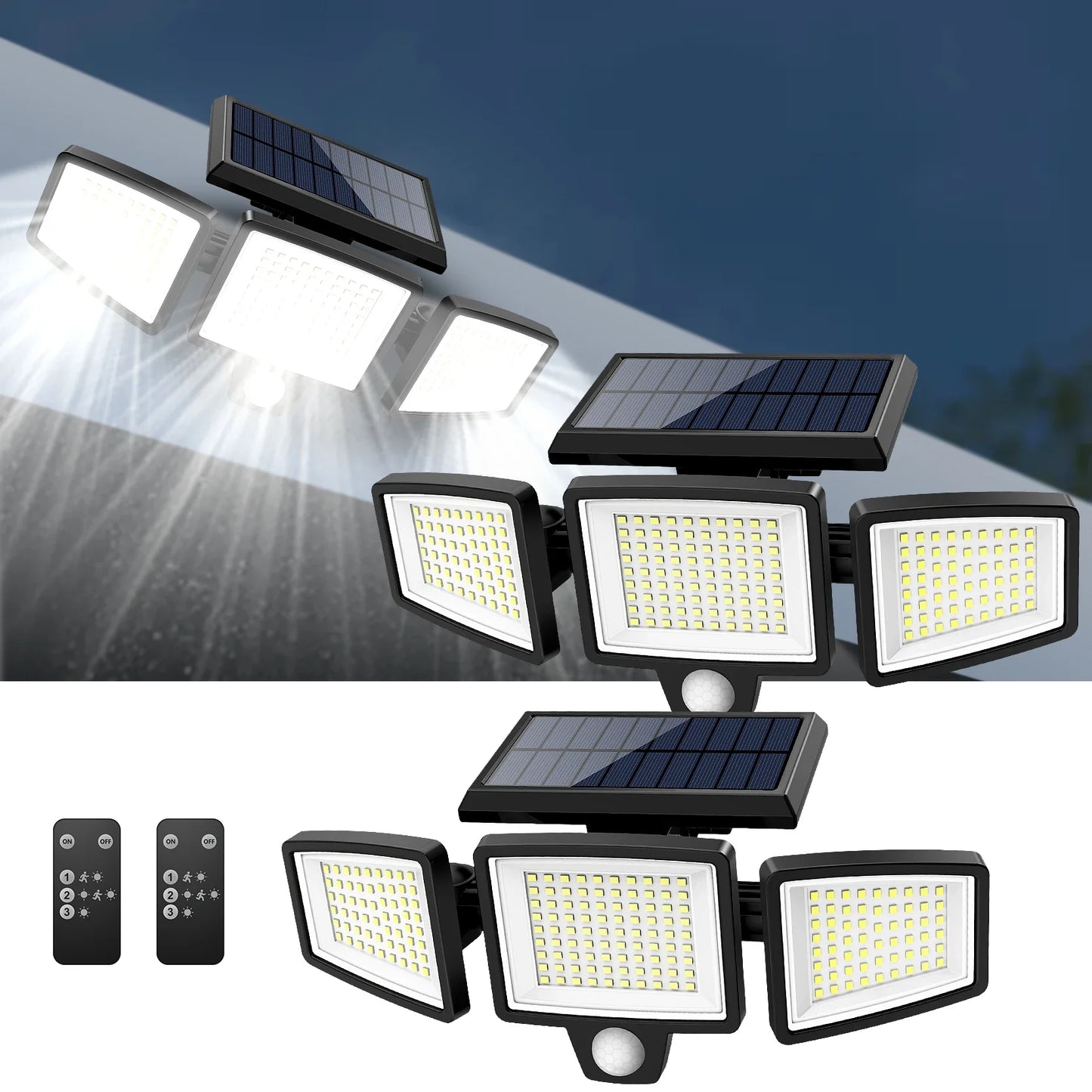 🌎Ends Tonight: Save up to 50%🏆Solar Outdoor Lights with Remote Control