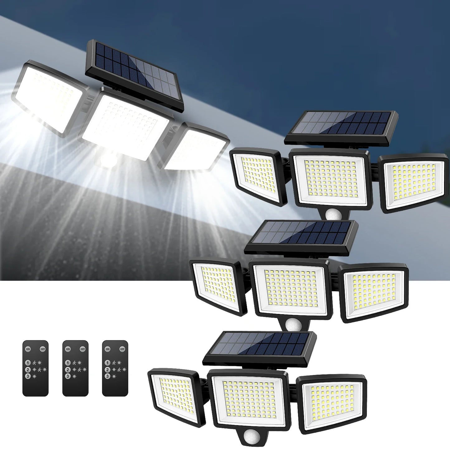 🌎Ends Tonight: Save up to 50%🏆Solar Outdoor Lights with Remote Control