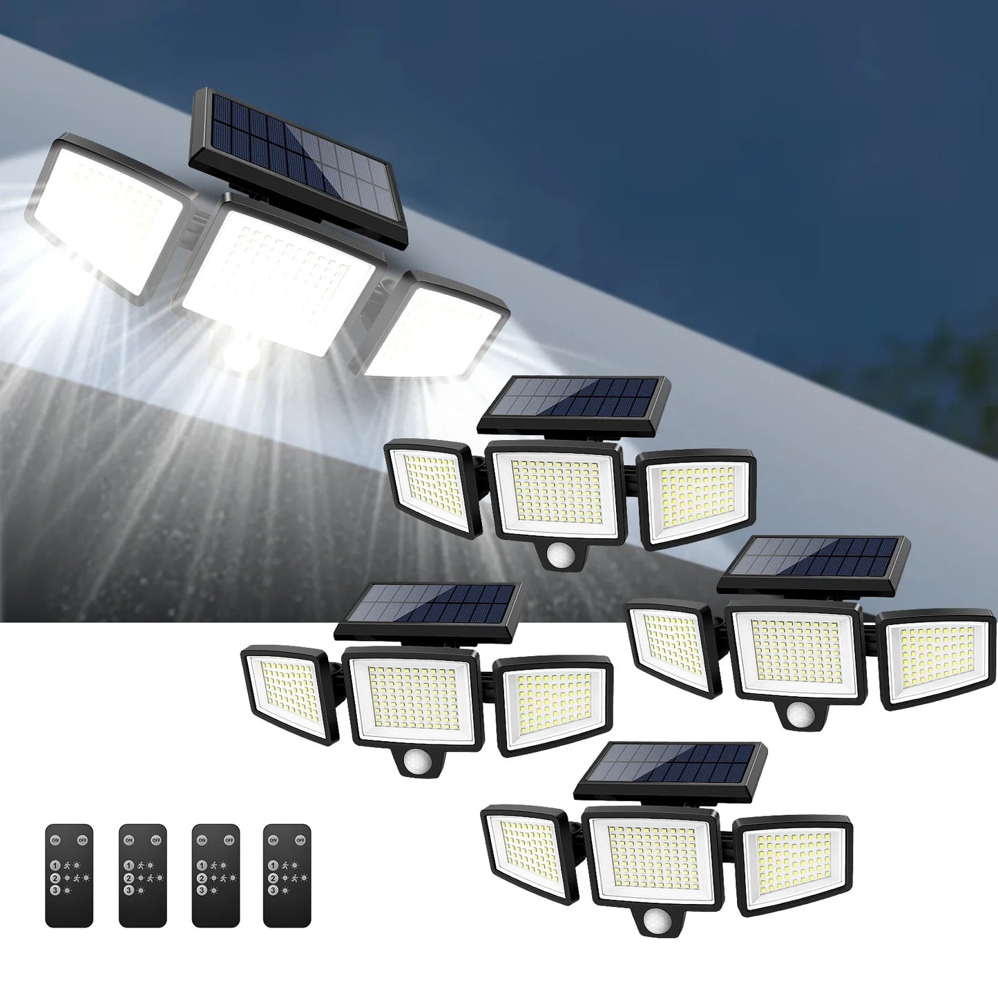 🌎Ends Tonight: Save up to 50%🏆Solar Outdoor Lights with Remote Control