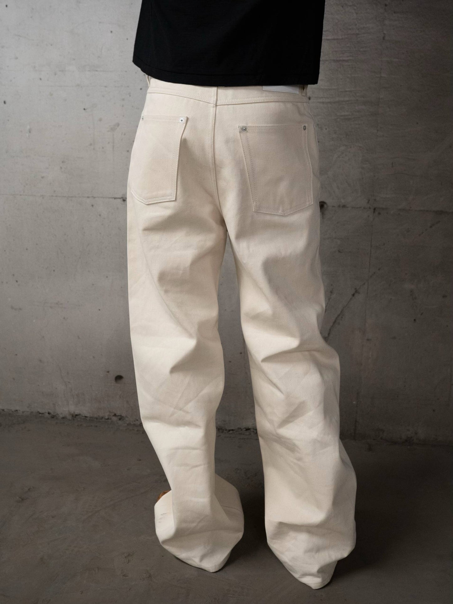 13OZ WIDE LEG RAW DENIM