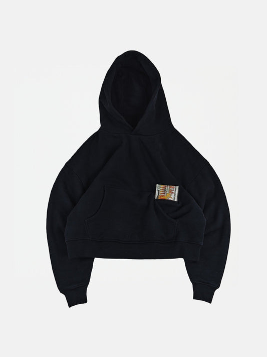 550 GSM COZY HOODIE | BLACK