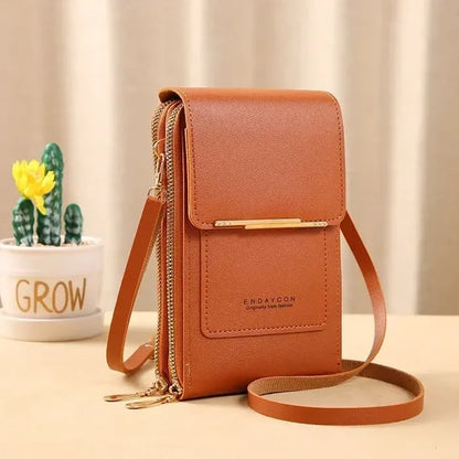 ⏳Only $19.99 Last Day Promotion - ✨RFID Anti-Theft Phone Crossbody – Touchscreen & Multi-Compartment Design📱