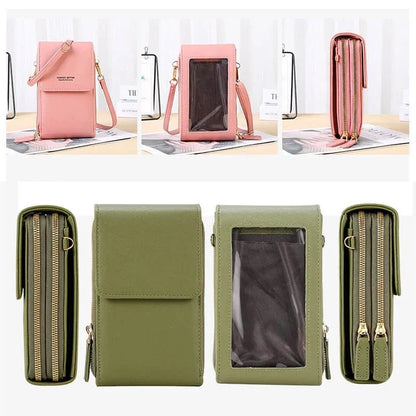 ⏳Only $19.99 Last Day Promotion - ✨RFID Anti-Theft Phone Crossbody – Touchscreen & Multi-Compartment Design📱