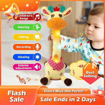 🎉🏆Flash Sale⚡ 50K+ SOLD! Almost Gone-💥🎉 Best-Selling Musical Giraffe Toy – Sings, Dances & Repeats What You Say! 🦒🎵🗣️