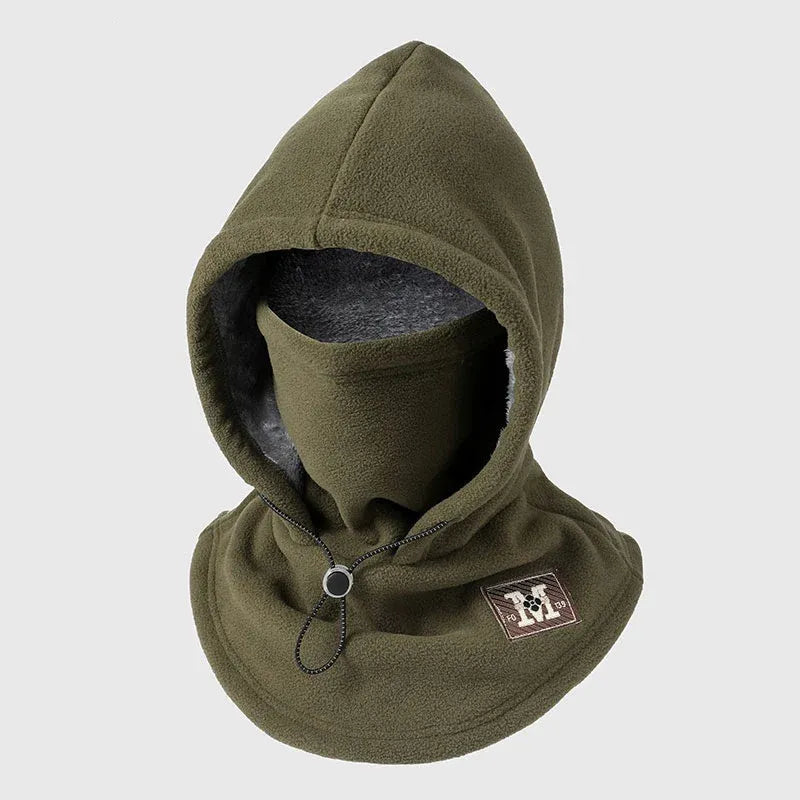 One-piece warm mask hat, Outdoor cycling windproof warm hat with neck mask
