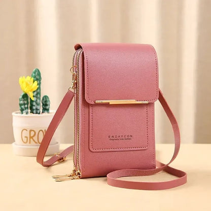 ⏳Only $19.99 Last Day Promotion - ✨RFID Anti-Theft Phone Crossbody – Touchscreen & Multi-Compartment Design📱