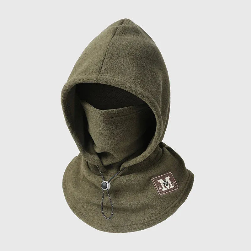 One-piece warm mask hat, Outdoor cycling windproof warm hat with neck mask