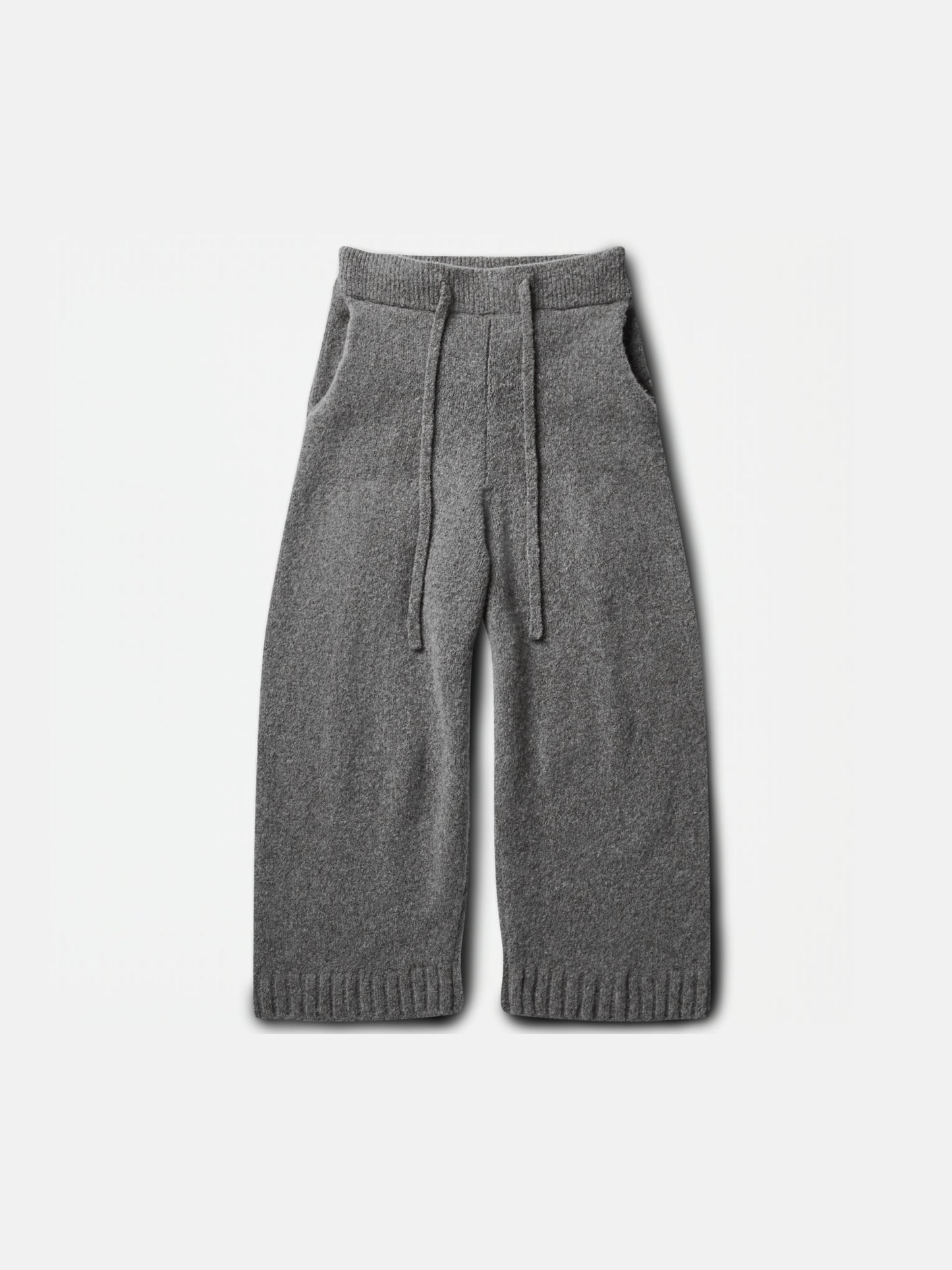 WOOL-KNIT PANTS | STONE