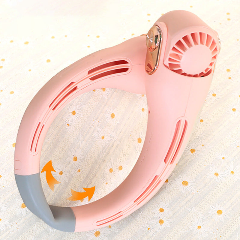 ❄️ Beat the Heat Hands-Free – 360° Neck Fan