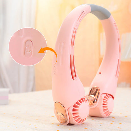 ❄️ Beat the Heat Hands-Free – 360° Neck Fan
