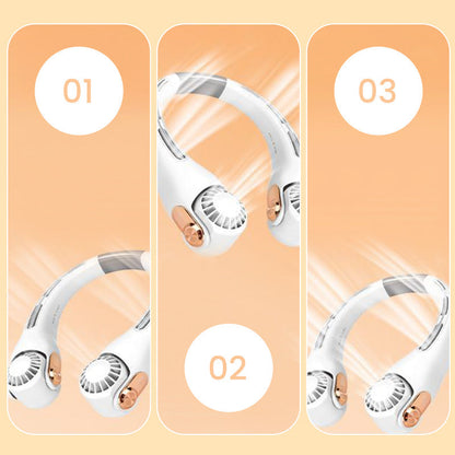 ❄️ Beat the Heat Hands-Free – 360° Neck Fan