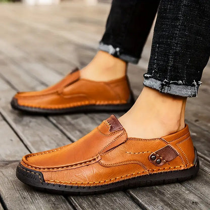 💎 60% OFF! 💎 Classic Men’s Slip-On Leather Shoes – Premium Calfskin, All-Day Comfort & Effortless Style