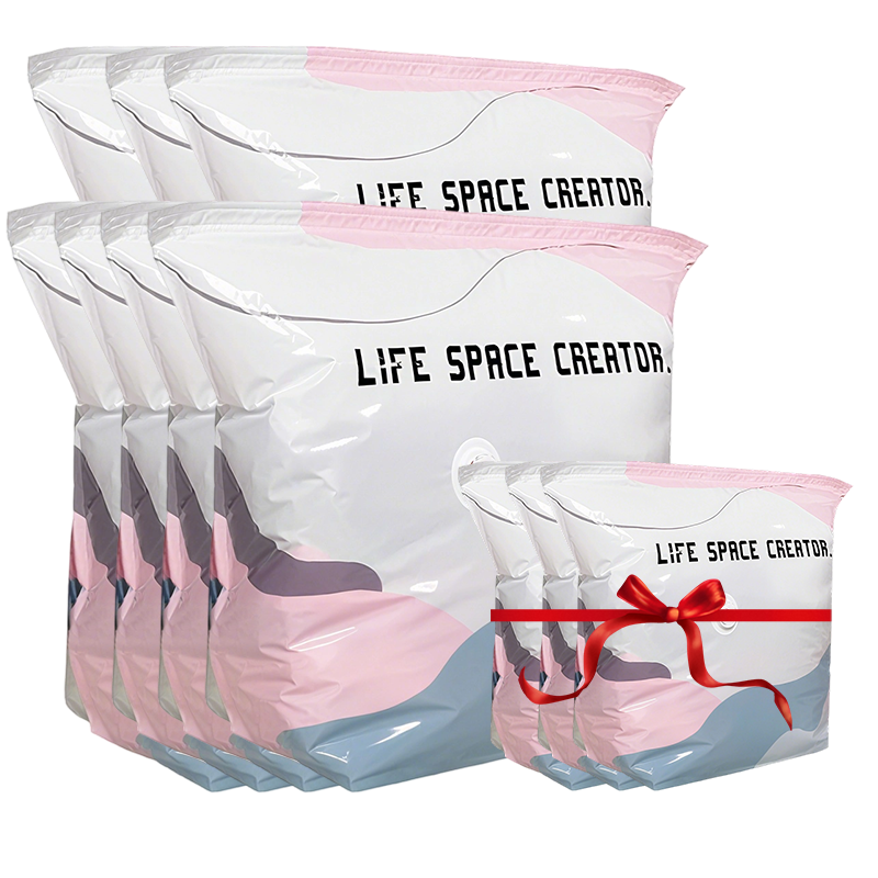 🧳Buy 1 Get 1 Free No‑Pump Vacuum Storage Bags – Press & seal, no pump needed. Saves 80% space, keeps clothes dry & dust‑free. Perfect for bulky bedding & off‑season gear. 🛏️🗄️