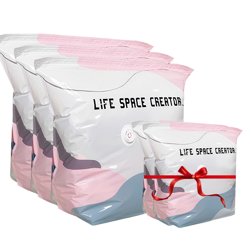 🧳Buy 1 Get 1 Free No‑Pump Vacuum Storage Bags – Press & seal, no pump needed. Saves 80% space, keeps clothes dry & dust‑free. Perfect for bulky bedding & off‑season gear. 🛏️🗄️