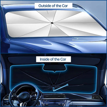 ⏳Limited Time -50 %💥Foldable Car Umbrella - Protection against Heat and UV Rays ☀️☂️ - Ideal for Keeping Your Car Cool!