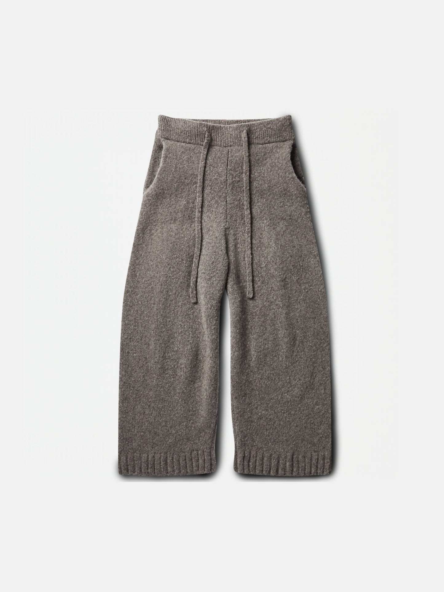 WOOL-KNIT PANTS | STONE
