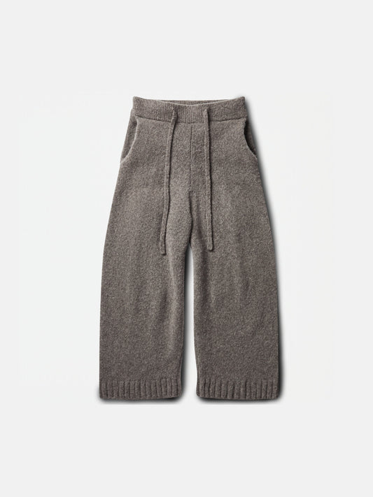 WOOL-KNIT PANTS | STONE